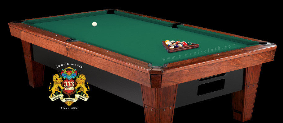 7' Simonis 860 Pool Table Cloth - Simonis Green