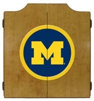 Michigan Wolverines Dartboard Cabinet