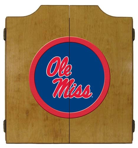 Ole Miss Rebels Dartboard Cabinet