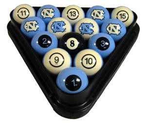 North Carolina Tar Heels Premium Pool Ball Set