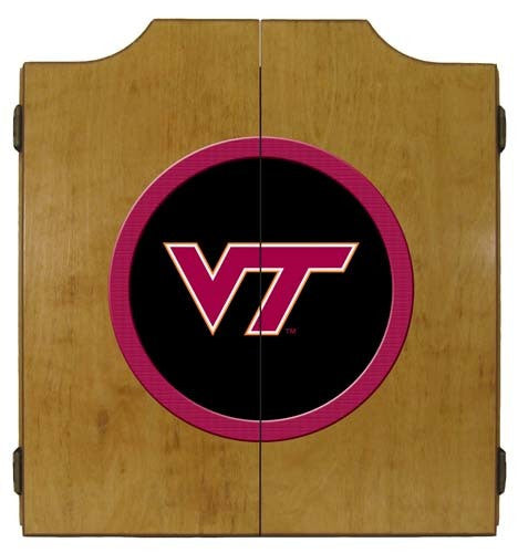Virginia Tech Hokies Dartboard Cabinet