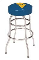 West Virginia Mountaineers Chrome Barstool