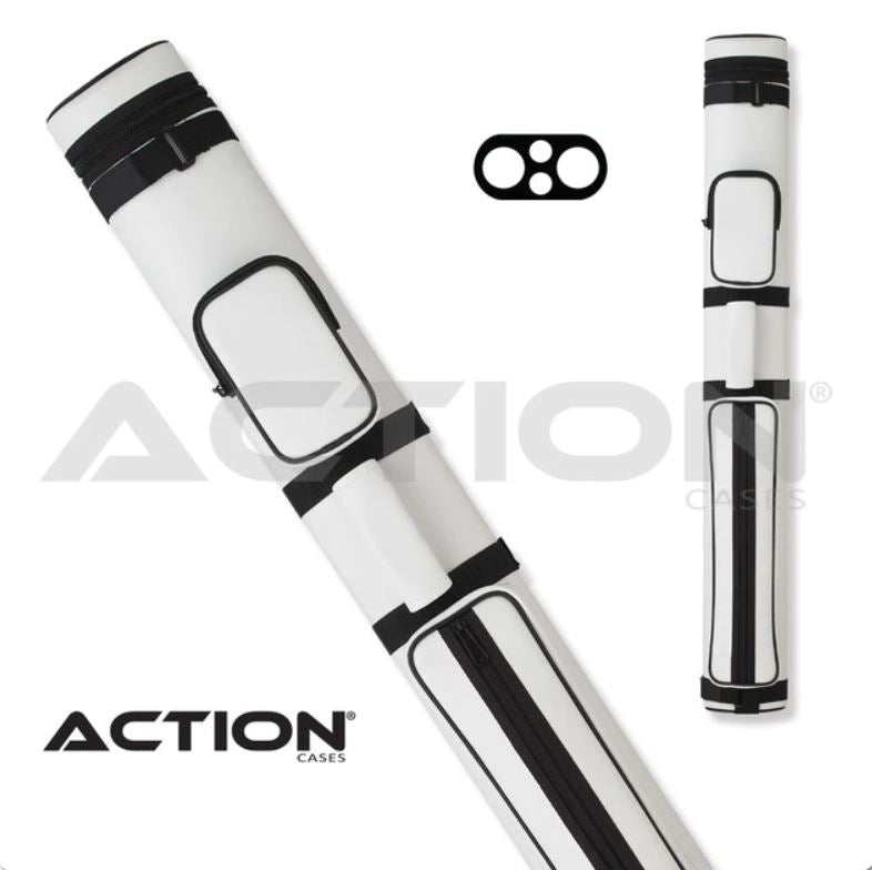 Action AC22 2x2 Hard Cue Case - WHITE