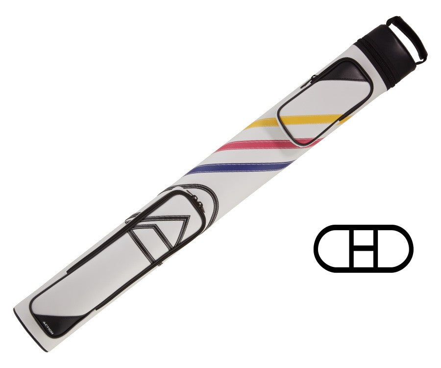 Action ACX22A 2Bx2S White Billiards Pool Cue Stick Case