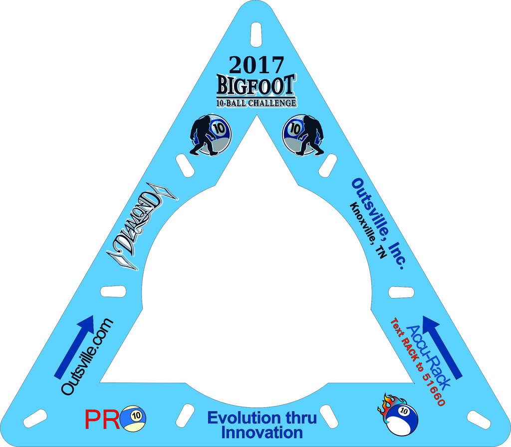 Accu-Rack Outsville Billiards PRO10 Pool Ball Rack Template