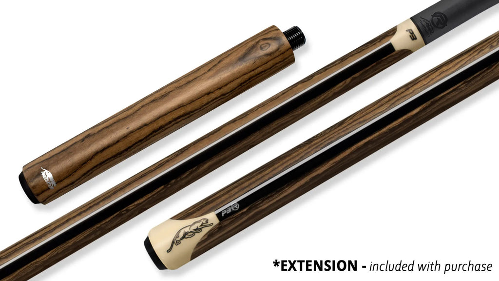 Predator P3 Bocote No Wrap Billiards Pool Cue Stick (Butt only)