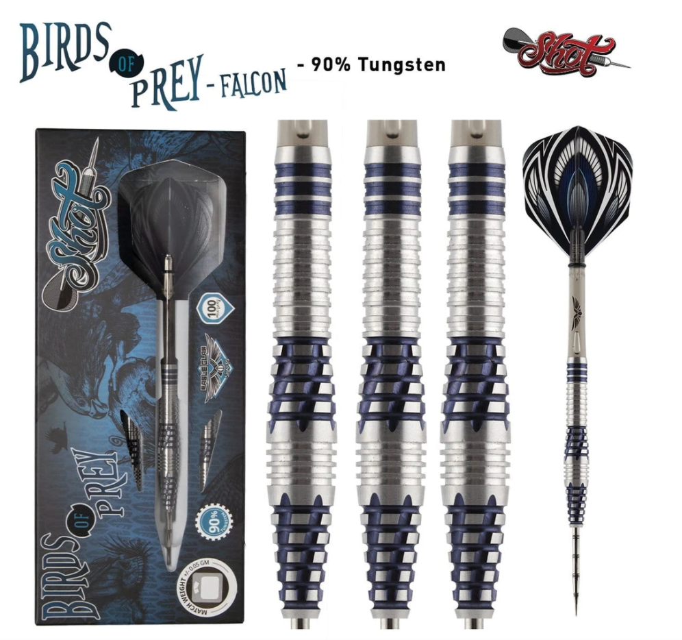Birds of Prey Falcon Steel Tip Dart Set 23gm