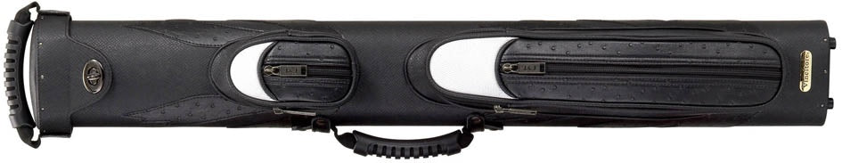 Vincitore C22M 2Bx2S Black / White Billiards Pool Cue Stick Case
