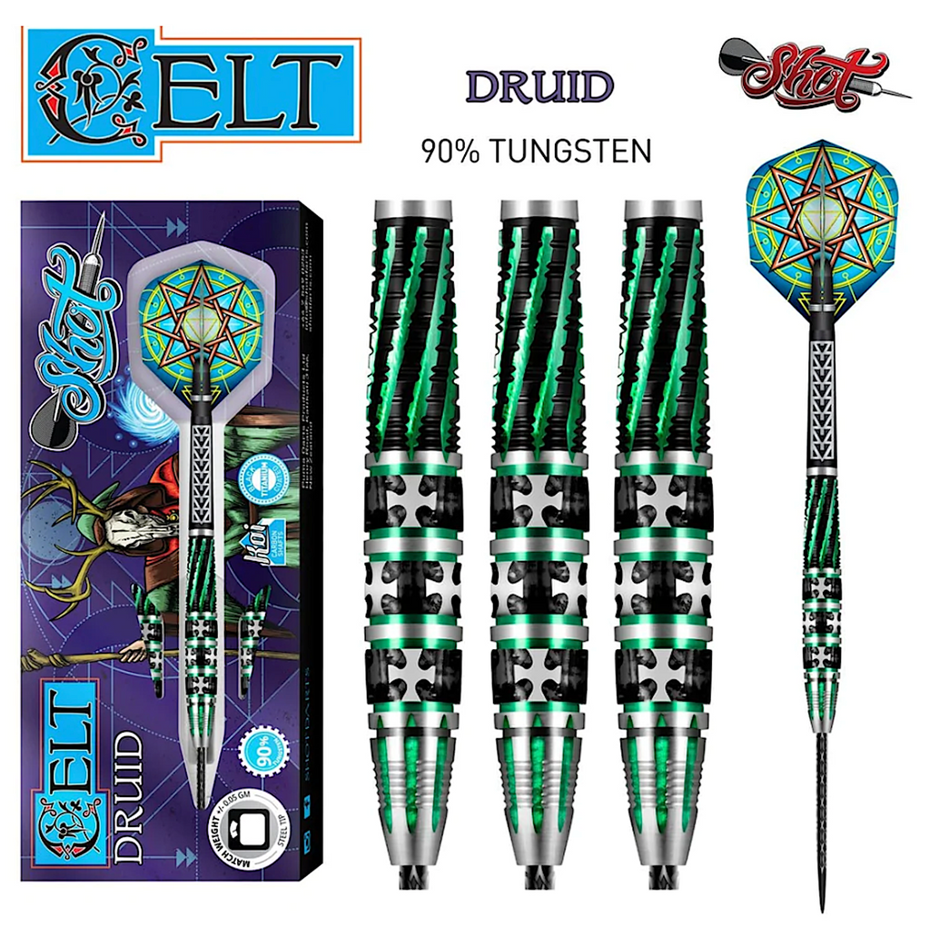 CDST-23 Celt Druid Steel Tip Dart Set 23gm