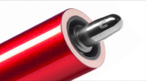 Predator CP PRE BK RUSH RED NW 58 in. Break Billiards Pool Cue Stick + Free Revo Soft Case Included