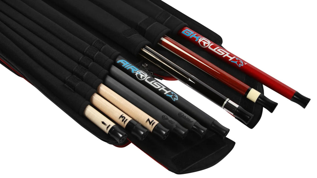 Predator C PRE ROAD 3B6S DA BLK/RED S 3Bx6S Red and Black Billiards Pool Cue Stick Case