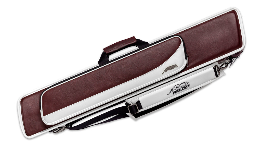 Predator C PRE ROAD 4B8S BUR/WHT S 4Bx8S Burgundy/White Billiards Pool Cue Stick Case