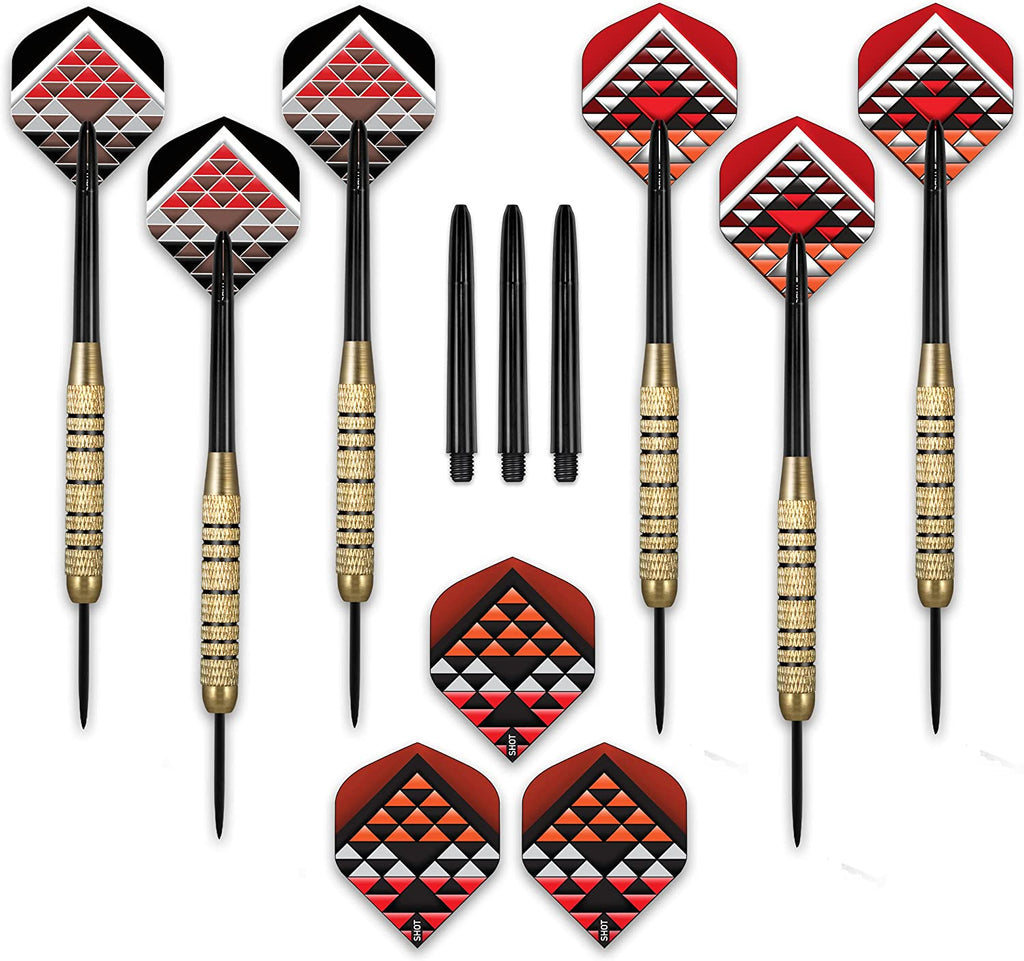 Duel Brass Steel Tip Dart Set 18gm
