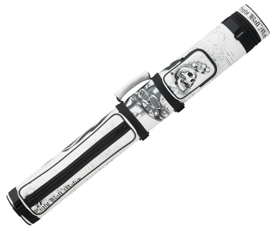 Eight Ball Mafia EBMC22E 2Bx2S White Billiards Pool Cue Stick Case