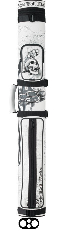 Action 2x2 White EBMC22 E Eight Ball Mafia Pool Cue Case