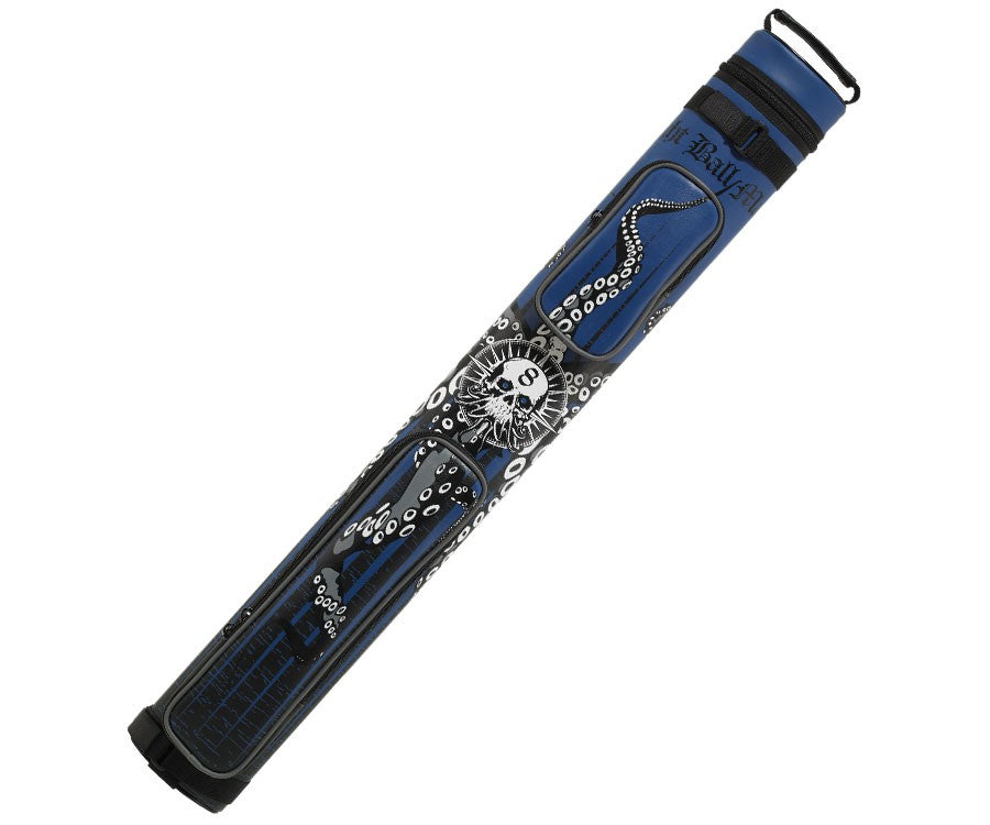 Eight Ball Mafia EBMC22J 2Bx2S Blue, Black Billiards Pool Cue Stick Case