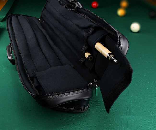 Eight Ball Mafia EBMSCE 4Bx8S Black with White and Green Accents Billiards Pool Cue Stick Case