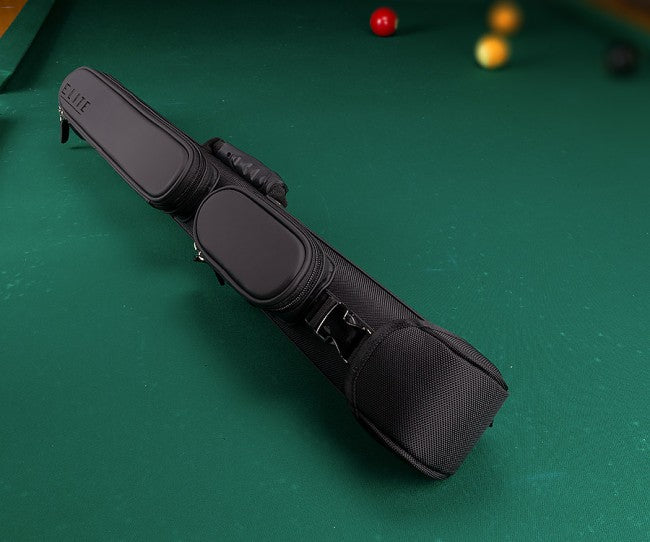 Elite ECA22 2Bx2S Black Billiards Pool Cue Stick Case