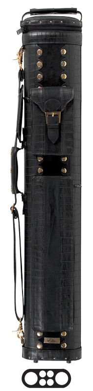 Elite ECC24 BLACK 2Bx4S Billiards Pool Cue Stick Case