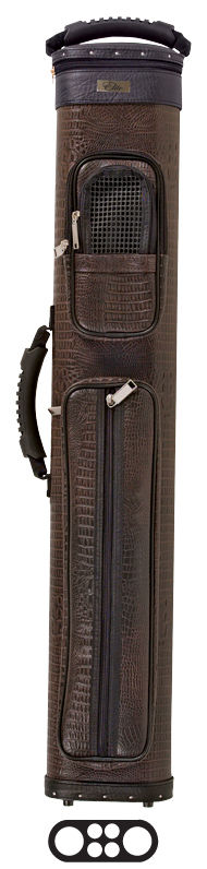 Elite ECCP24 BROWN 2Bx4S Billiards Pool Cue Stick Case