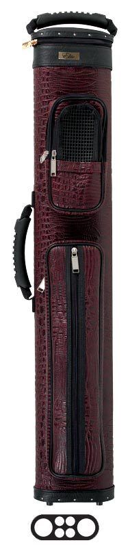 Elite ECCP24 BURGUNDY 2Bx4S Billiards Pool Cue Stick Case