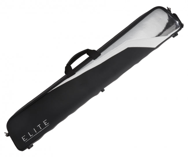 Elite ECH23B 2Bx3S Black, White, Chrome Billiards Pool Cue Stick Case