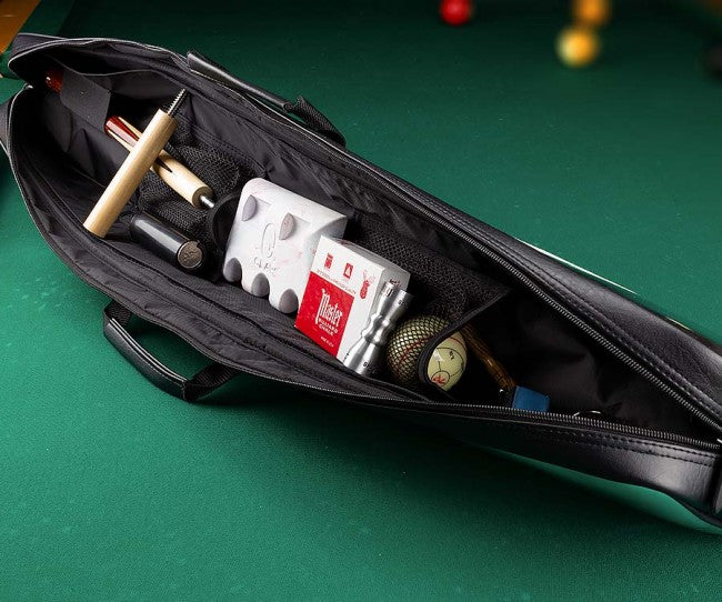 Elite ECH23B 2Bx3S Black, White, Chrome Billiards Pool Cue Stick Case