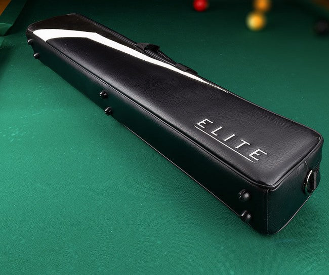 Elite ECH23B 2Bx3S Black, White, Chrome Billiards Pool Cue Stick Case