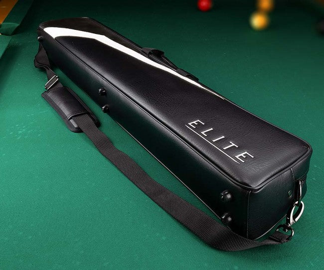 Elite ECH23B 2Bx3S Black, White, Chrome Billiards Pool Cue Stick Case