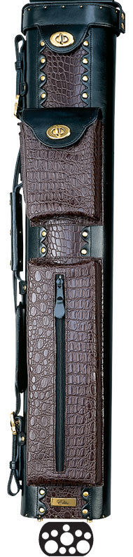 Elite ECL37 BURGUNDY 3Bx7S Black/Burgundy Billiards Pool Cue Stick Case