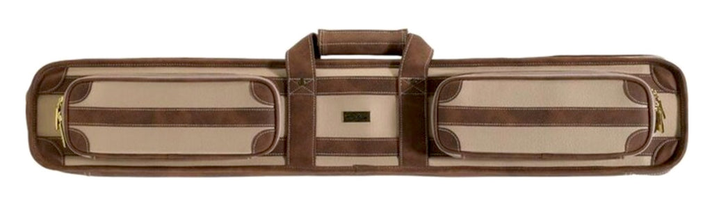 Elite ECVS48 Chestnut 4Bx8S Brown and Tan Billiards Pool Cue Stick Case