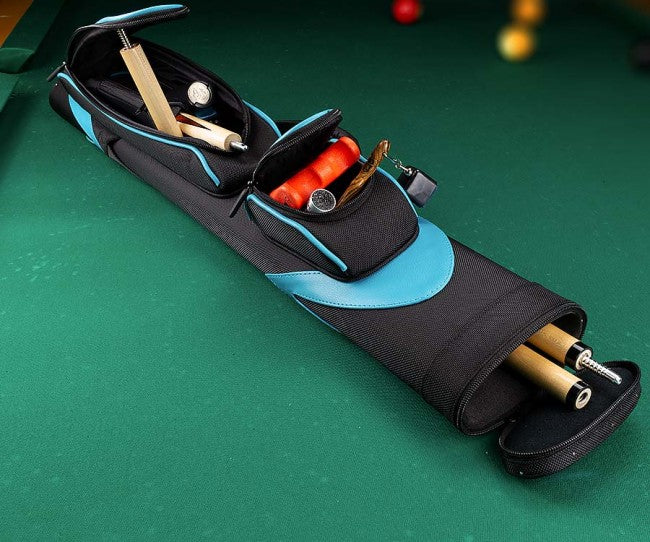 Elite ECW24 2Bx4S Black, Teal Billiards Pool Cue Stick Case