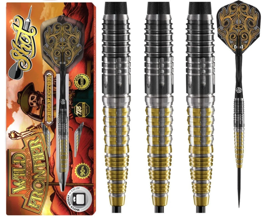 Shot Darts FPST-325 Wild Frontier Steel Tip Dart Set 25gm