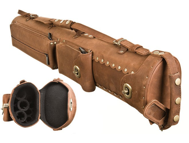 InStroke ISB37 3Bx7S Brown Billiards Pool Cue Stick Case