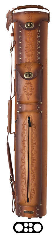 InStroke IST24 RUST 2Bx4S Billiards Pool Cue Stick Case