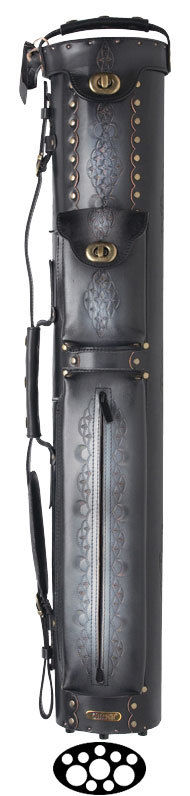 InStroke 3x7 Black IST37 Tooled Pool Cue Case