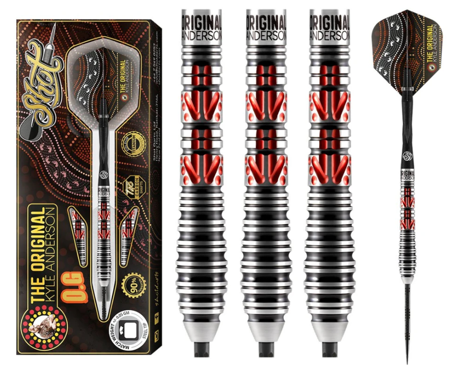 Shot Darts KAST-23 The OG Steel Tip Dart Set 23gm