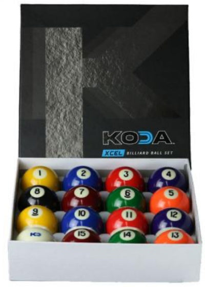 Koda Sports KBXB 2-1/4" XCEL Billiards & Pool Balls Set