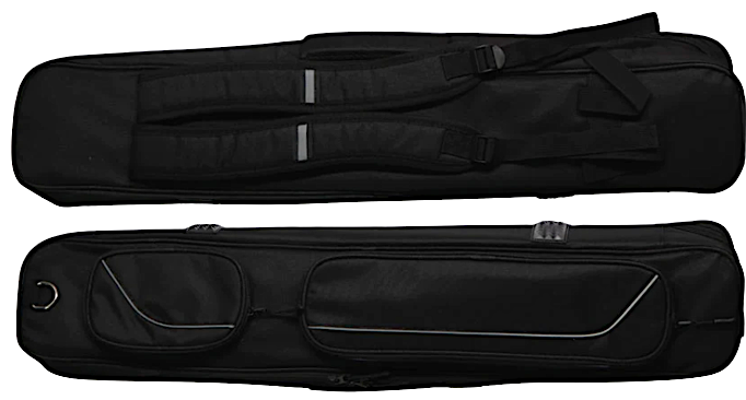 KXS34BK 3Bx4S Soft Black Billiards Pool Cue Case