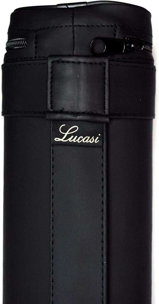 LUCASI LC22M Premium Leatherette Oval Pool Cue Case