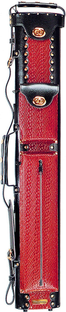 Vincitore LC24-04 2Bx4S Black/Red Billiards Pool Cue Stick Case
