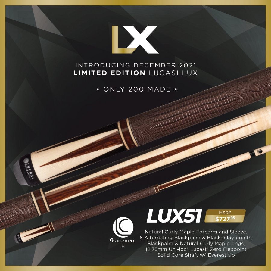 Lucasi LUX51 Limited Edition Pool Cue Stick