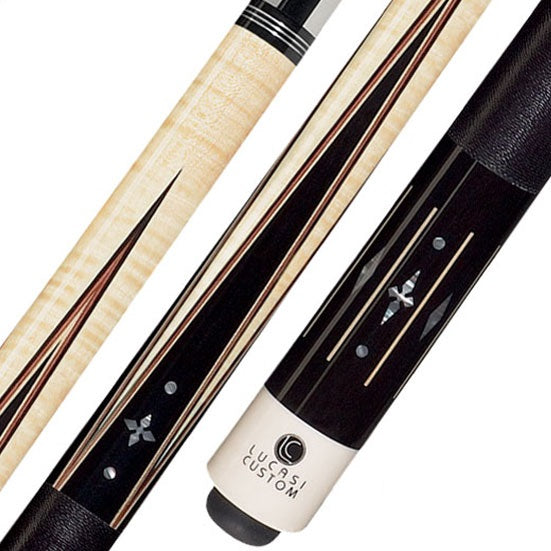 Lucasi LZE29 58 in. Billiards Pool Cue Stick + Free Lucasi Velvet Soft Case