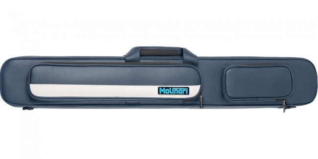 Molinari MLCF24 2Bx4S Navy/White Billiards Pool Cue Stick Case
