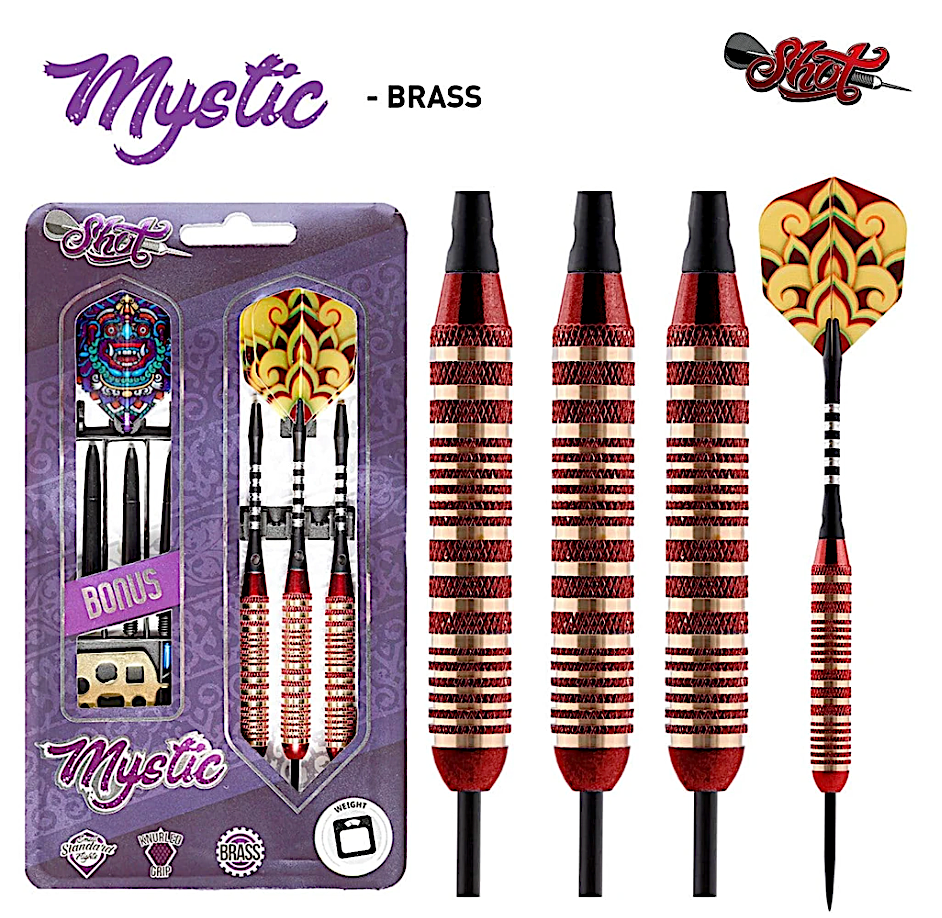 Mystic Red Steel Tip Dart Set 23gm