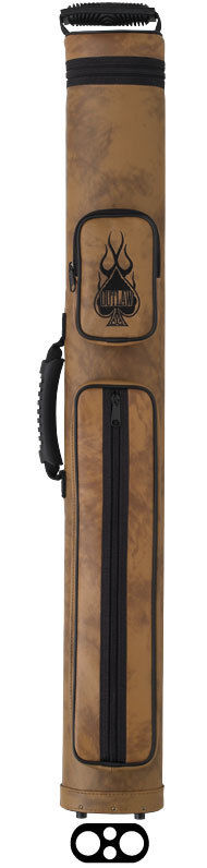 Outlaw OLH22 FLAMES 2Bx2S Tan Billiards Pool Cue Stick Case
