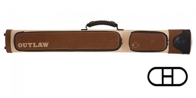 Outlaw OLX22 BROWN 2Bx2S Brown/Tan/Black Billiards Pool Cue Stick Case