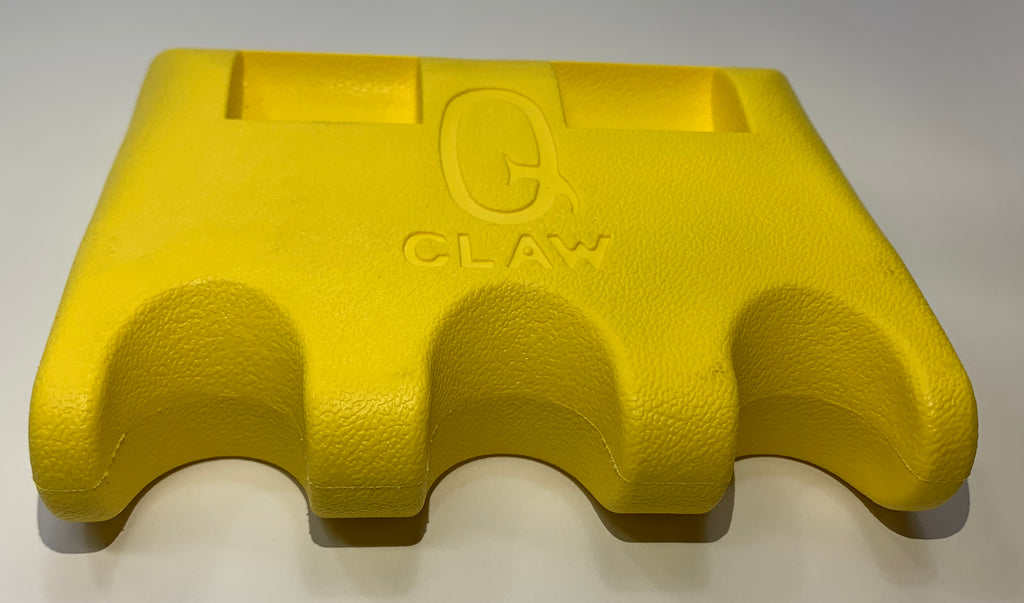 Q-claw 3 Cue Holder - Yellow W/ Coin Slot