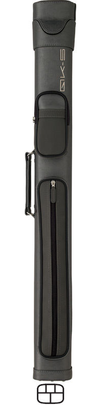 QK-S QKS04 GREY 2Bx3S Billiards Pool Cue Stick Case