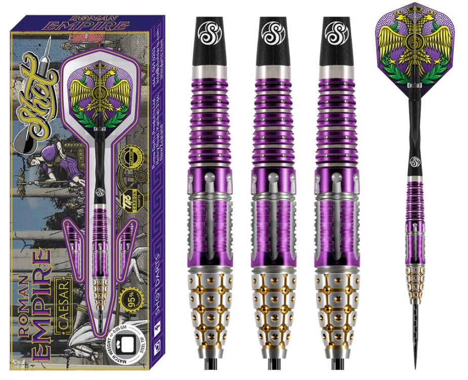 Shot Darts RCST-125 Roman Empire Caesar Steel Tip Set 25gm